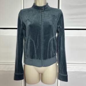 Y2K Vintage Juicy Couture Velour Zip Up Track Jacket